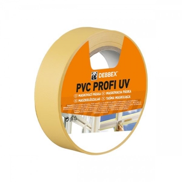 PVC PROFI UV maskovací páska 30 mm, délka 33 m žlutá