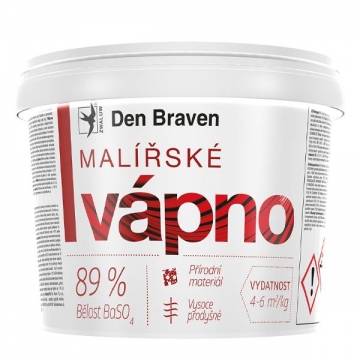 Malířské vápno 11 kg kbelík bílá - bělost min. 89%