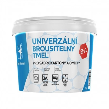 Univerzální brousitelný tmel 5 kg kbelík bílá