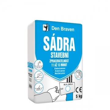 Sádra stavební 5 kg pytel