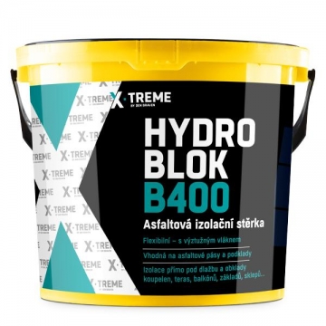 Asfaltová izolační stěrka HYDRO BLOK B400 10 kg kbelík