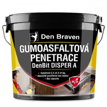 Gumoasfaltová penetrace DenBit DISPER A 10 kg kbelík