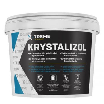 Cementová krystalizační hydroizolace Krystalizol 5 kg kbelík šedá