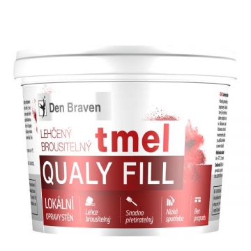 Lehčený brousitelný tmel (Qualy Fill) 500 ml kelímek bílá