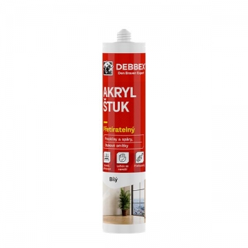 Akrylový štukový tmel 280 ml kartuše bílá