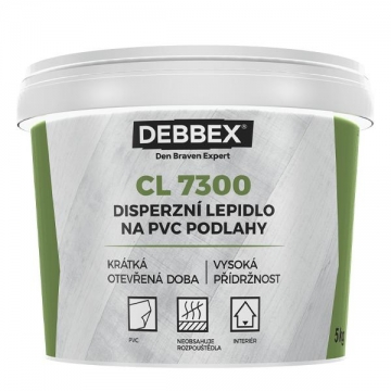 Disperzní lepidlo na PVC podlahy CL 7300 14 kg kbelík bílá