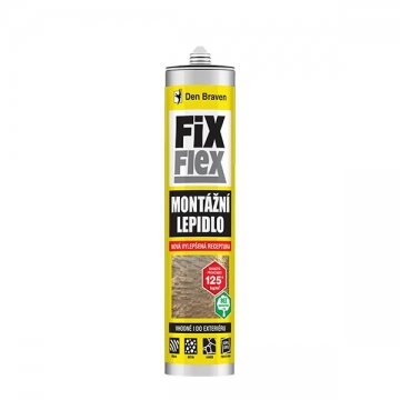 Montážní lepidlo FIX FLEX 280 ml kartuše šedá