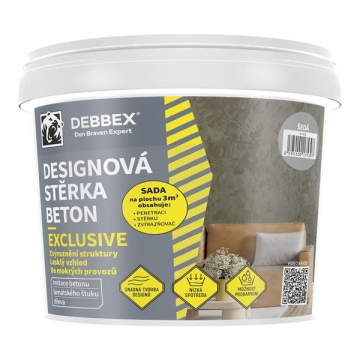 Designová stěrka BETON EXCLUSIVE 5 kg kbelík šedá