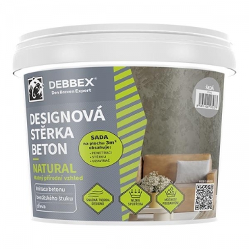 Designová stěrka BETON NATURAL 5 kg kbelík slonová kost