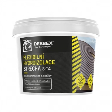 Flexibilní hydroizolace STŘECHA S-T4 30 kg soudek černá