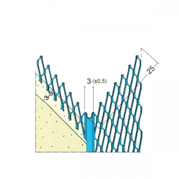 Profil pro suchou výstavbu 3 mm MMG 25 3 mm × 3 m
